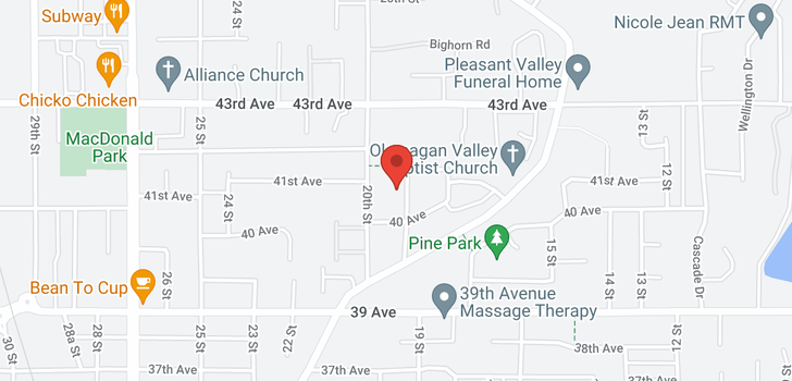 map of 4012 19th Street